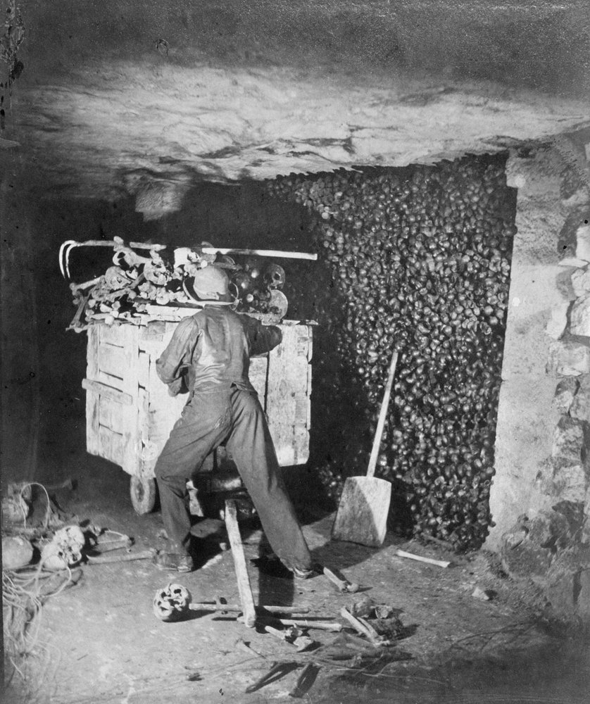 Interior of Catacombs, Paris by Nadar: Buy fine art print